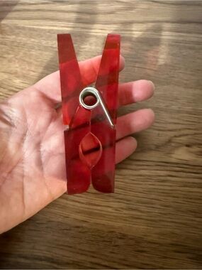 Lucite acrylic clothes pin